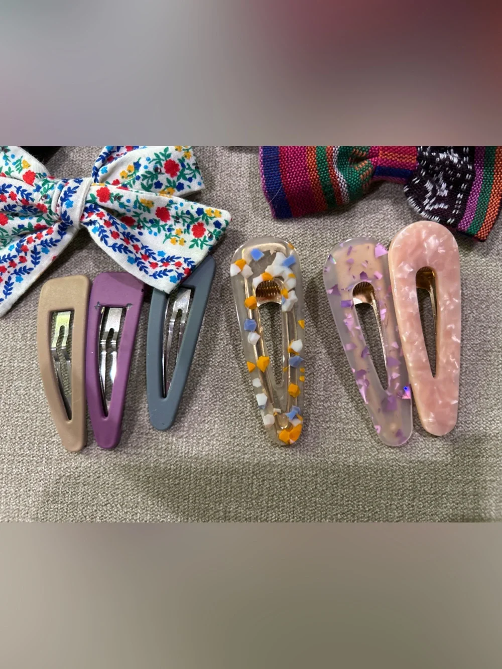 Hair Bows and Clips - Multicolor Set little poppy & boutique